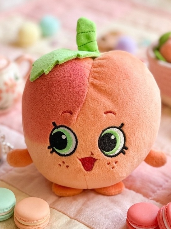 Other - Shopkins APRIL APRICOT Cuddle Plush 5" Stuffed Fruit Apple Apricot Blush